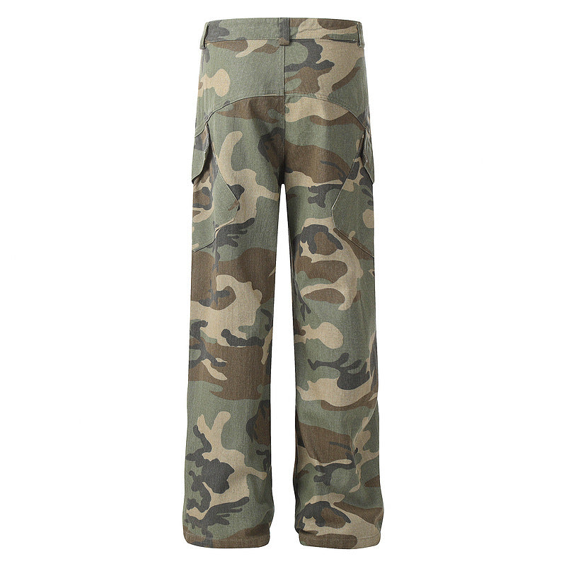 Camo Straight-Leg Utility Outdoor Pants