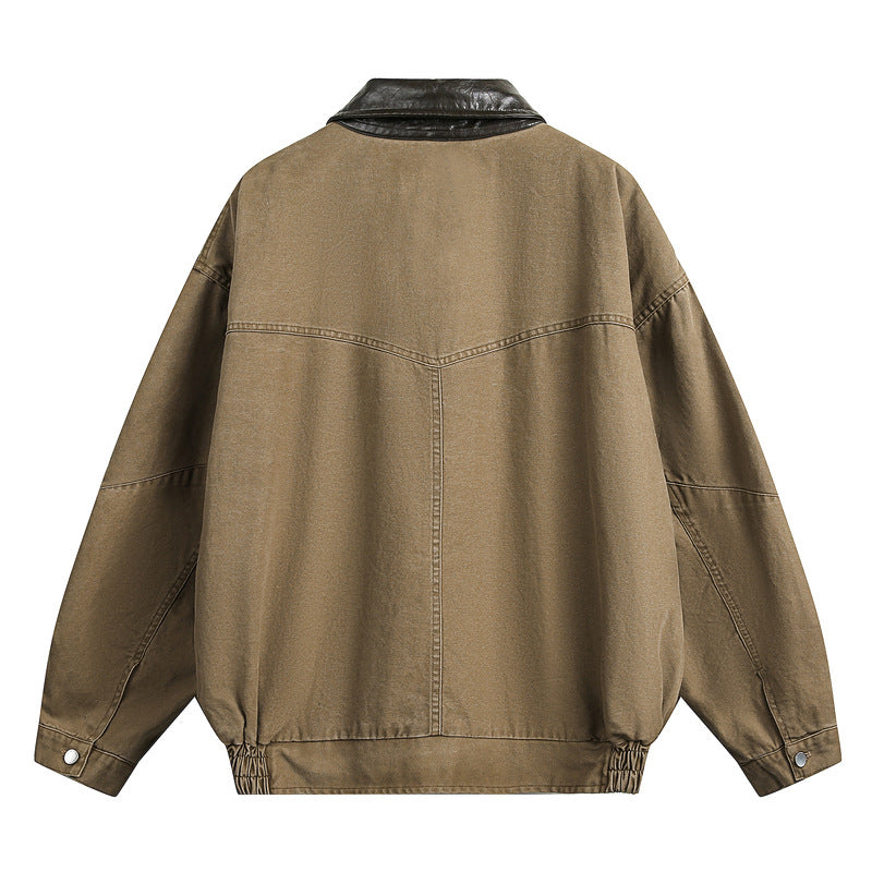 Retro Barn Outdoor Utility Jacket with Large Pockets