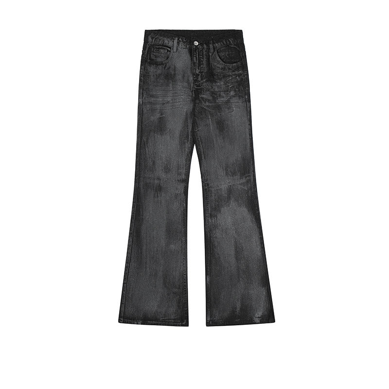 High-Street Relaxed Fit Denim Casual Pants