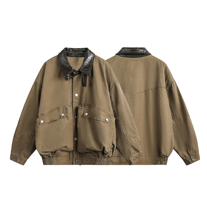 Retro Barn Outdoor Utility Jacket with Large Pockets