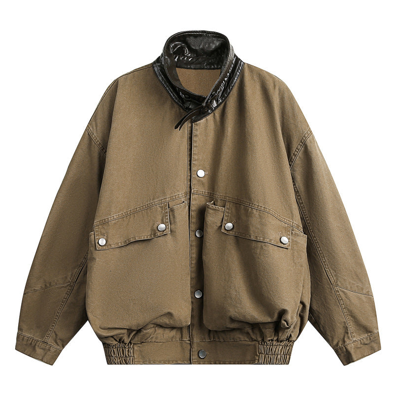 Retro Barn Outdoor Utility Jacket with Large Pockets