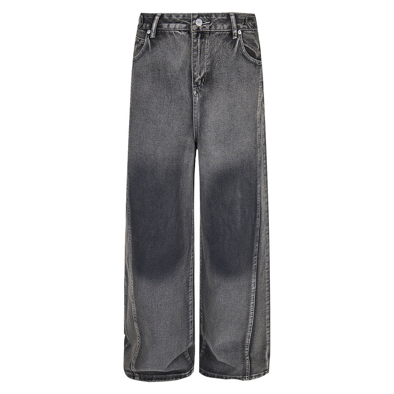 Vintage Cleanfit Patchwork Wide-Leg Jeans