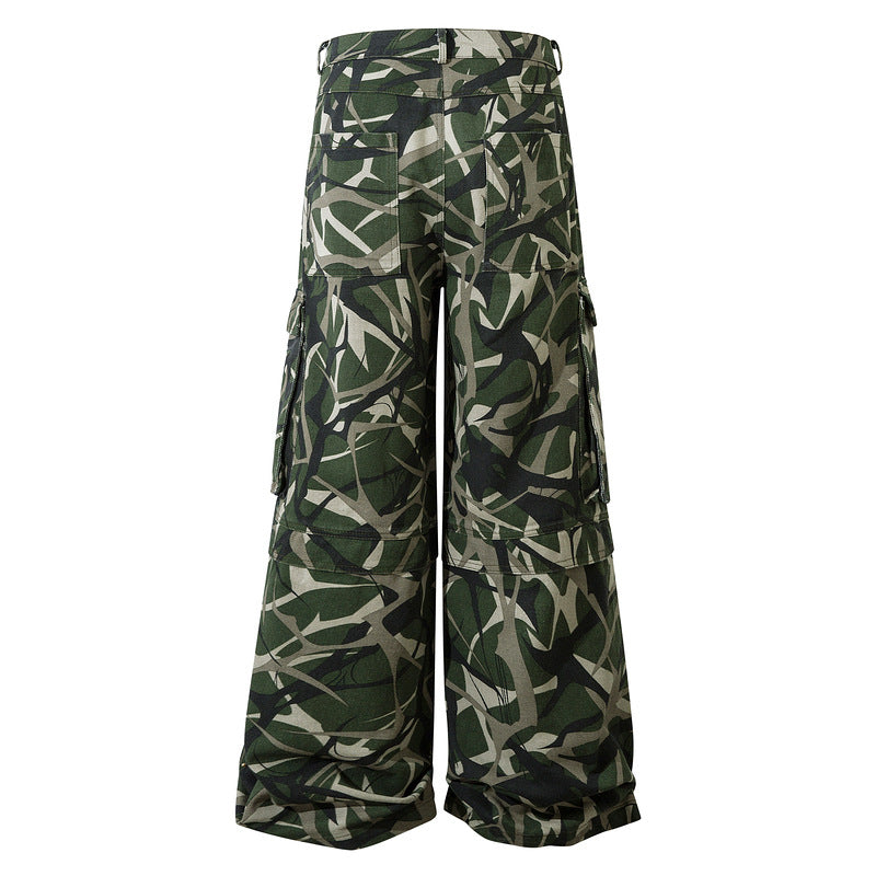 Oversized Camouflage Thorn Work Pants