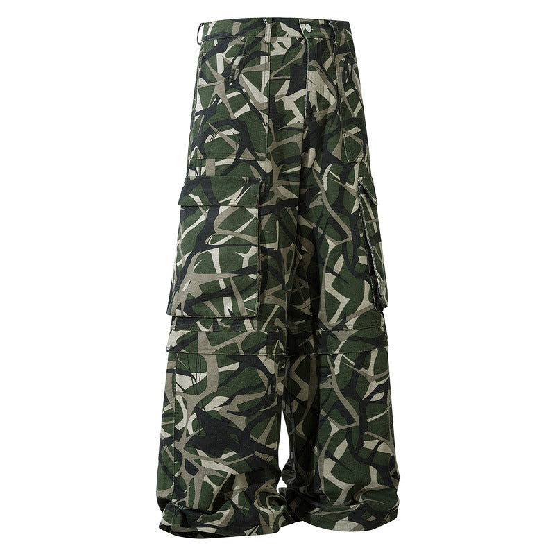 Oversized Camouflage Thorn Work Pants
