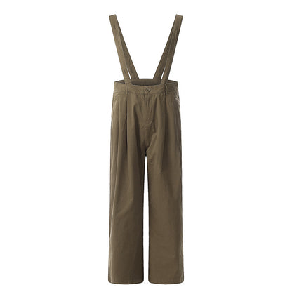 Canvas Workwear Overalls with Multi-Pocket Design