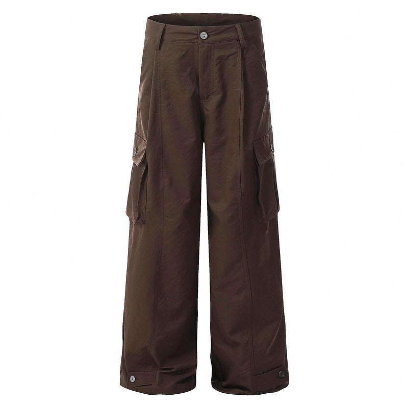 Vintage High-Waisted Loose Fit Utility Pants