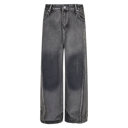 Vintage Cleanfit Patchwork Wide-Leg Jeans